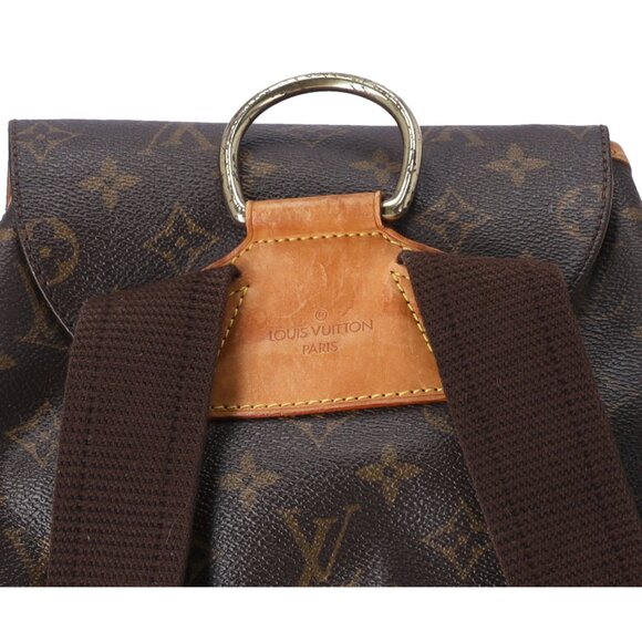 Louis Vuitton Montsouris GM Monogram Backpack M51135 Brown Canvas - Picture 6 of 11